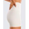 imageCRZ YOGA Womens Butterluxe Biker Shorts 4  High Waisted Booty Workout Volleyball Yoga SpandexMilky White Bone