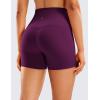 imageCRZ YOGA Womens Butterluxe Biker Shorts 4  High Waisted Booty Workout Volleyball Yoga SpandexPlum Magenta