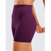 imageCRZ YOGA Womens Butterluxe Biker Shorts 4  High Waisted Booty Workout Volleyball Yoga SpandexPlum Magenta