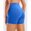 imageCRZ YOGA Womens Butterluxe Biker Shorts 4  High Waisted Booty Workout Volleyball Yoga SpandexSparkle Blue