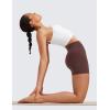 imageCRZ YOGA Womens Butterluxe Biker Shorts 4  High Waisted Booty Workout Volleyball Yoga SpandexTaupe