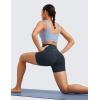 imageCRZ YOGA Womens Butterluxe Biker Shorts 4  High Waisted Booty Workout Volleyball Yoga SpandexTrue Navy