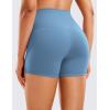 imageCRZ YOGA Womens Butterluxe Biker Shorts 4  High Waisted Booty Workout Volleyball Yoga SpandexUniverse Blue