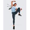 imageCRZ YOGA Womens Hugged Feeling Compression Leggings 25 Inches  Thick High Waisted Tummy Control Workout LeggingsTrue Navy