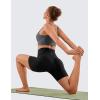 imageCRZ YOGA Womens Naked Feeling Biker Shorts  6 Inches High Waist Yoga Workout Running Gym Spandex ShortsBlack