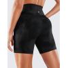 imageCRZ YOGA Womens Naked Feeling Biker Shorts  6 Inches High Waist Yoga Workout Running Gym Spandex ShortsBlack Tie Dye Flowers