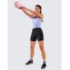 imageCRZ YOGA Womens Naked Feeling Biker Shorts  6 Inches High Waist Yoga Workout Running Gym Spandex ShortsBlack Tie Dye Flowers