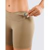 imageCRZ YOGA Womens Naked Feeling Biker Shorts  6 Inches High Waist Yoga Workout Running Gym Spandex ShortsCalifornia Sand
