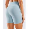imageCRZ YOGA Womens Naked Feeling Biker Shorts  6 Inches High Waist Yoga Workout Running Gym Spandex ShortsCambric Blue