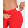 imageCRZ YOGA Womens Naked Feeling Biker Shorts  6 Inches High Waist Yoga Workout Running Gym Spandex ShortsDeep Red