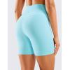 imageCRZ YOGA Womens Naked Feeling Biker Shorts  6 Inches High Waist Yoga Workout Running Gym Spandex ShortsHydra Blue