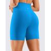 imageCRZ YOGA Womens Naked Feeling Biker Shorts  6 Inches High Waist Yoga Workout Running Gym Spandex ShortsMadagascar Blue