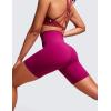 imageCRZ YOGA Womens Naked Feeling Biker Shorts  6 Inches High Waist Yoga Workout Running Gym Spandex ShortsMagenta Purple