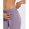 imageCRZ YOGA Womens Naked Feeling Biker Shorts  6 Inches High Waist Yoga Workout Running Gym Spandex ShortsMatt Purple