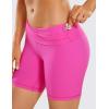 imageCRZ YOGA Womens Naked Feeling Biker Shorts  6 Inches High Waist Yoga Workout Running Gym Spandex ShortsNeon Light Purple
