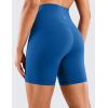 imageCRZ YOGA Womens Naked Feeling Biker Shorts  6 Inches High Waist Yoga Workout Running Gym Spandex ShortsOcean Blue