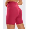 imageCRZ YOGA Womens Naked Feeling Biker Shorts  6 Inches High Waist Yoga Workout Running Gym Spandex ShortsPomegranate
