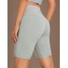 imageCRZ YOGA Womens Naked Feeling Biker Shorts  6 Inches High Waist Yoga Workout Running Gym Spandex ShortsSterling