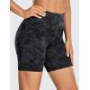 imageCRZ YOGA Womens Naked Feeling Biker Shorts  6 Inches High Waist Yoga Workout Running Gym Spandex ShortsTie Dye Smoke Ink