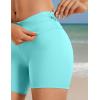 imageCRZ YOGA Womens Naked Feeling Biker Shorts  6 Inches High Waist Yoga Workout Running Gym Spandex ShortsTurquoise