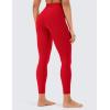 imageCRZ YOGA Womens Naked Feeling Workout 78 Yoga Leggings  25 Inches High Waist Tight PantsRed Chili