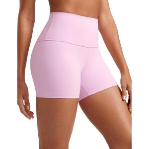 imageCRZ YOGA Womens Butterluxe Biker Shorts 4  High Waisted Booty Workout Volleyball Yoga SpandexVita Pink