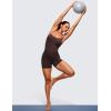 imageCRZ YOGA Butterluxe Athletic Rompers for Women Adjustable Strap Padded Workout Shorts Jumpsuits One Piece Bodysuit Tank TopsHot Fudge Brown
