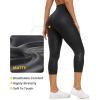 imageCRZ YOGA Butterluxe High Waisted Capris Workout Leggings for Women 21  Lounge Leggings Buttery Soft Yoga PantsFaux Leather Black