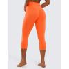 imageCRZ YOGA Butterluxe High Waisted Capris Workout Leggings for Women 21  Lounge Leggings Buttery Soft Yoga PantsNeon Orange