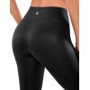 imageCRZ YOGA Butterluxe Matte Faux Leather Leggings for Women 265  No Front Seam High Waist Stretch Tights Pleather PantsFaux Leather Black