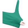 imageCRZ YOGA Butterluxe Spaghetti Strap Sports Bras for Women  Square Neck Yoga Wireless Low Coverage Padded Cami Crop TopCascadia Green