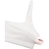 imageCRZ YOGA Butterluxe Spaghetti Strap Sports Bras for Women  Square Neck Yoga Wireless Low Coverage Padded Cami Crop TopMilky White Bone