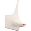imageCRZ YOGA Butterluxe Spaghetti Strap Sports Bras for Women  Square Neck Yoga Wireless Low Coverage Padded Cami Crop TopMojave Tan