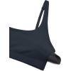 imageCRZ YOGA Butterluxe Spaghetti Strap Sports Bras for Women  Square Neck Yoga Wireless Low Coverage Padded Cami Crop TopTrue Navy