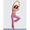 imageCRZ YOGA Butterluxe Spaghetti Strap Sports Bras for Women  Square Neck Yoga Wireless Low Coverage Padded Cami Crop TopVelvet Dust
