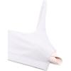 imageCRZ YOGA Butterluxe Spaghetti Strap Sports Bras for Women  Square Neck Yoga Wireless Low Coverage Padded Cami Crop TopWhite