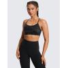 imageCRZ YOGA Butterluxe Womens Y Back Sports Bra  Padded Racerback Low Impact Spaghetti Thin Strap Workout Yoga TopBlack Tie Dye Flowers