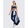 imageCRZ YOGA Butterluxe Womens Y Back Sports Bra  Padded Racerback Low Impact Spaghetti Thin Strap Workout Yoga TopFrench Navy