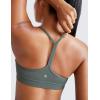 imageCRZ YOGA Butterluxe Womens Y Back Sports Bra  Padded Racerback Low Impact Spaghetti Thin Strap Workout Yoga TopGrey Sage