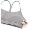 imageCRZ YOGA Butterluxe Womens Y Back Sports Bra  Padded Racerback Low Impact Spaghetti Thin Strap Workout Yoga TopGull Gray