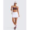 imageCRZ YOGA Butterluxe Womens Y Back Sports Bra  Padded Racerback Low Impact Spaghetti Thin Strap Workout Yoga TopTaupe