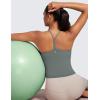 imageCRZ YOGA Butterluxe Womens Y Back Workout Tank Top with Built in Shelf Bra  Padded Halter High Neck Athletic Yoga CamisoleGrey Sage