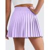 imageCRZ YOGA Girls Pleated Skirt with Shorts Tennis Athletic School Kids Teen Skorts with PocketsLilac