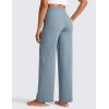 imageCRZ YOGA Womens Butterlift High Waisted Wide Leg Pants with Pockets 29quot31quot33quot  Yoga Lounge Buttery Soft Comfy CasualBelgian Blue