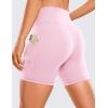 imageCRZ YOGA Womens Butterluxe Biker Shorts with Pockets 5 Inches  High Waisted Volleyball Workout Athletic Yoga Short LeggingsPink Peony