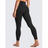 imageCRZ YOGA Womens Butterluxe Cross Waist Workout Leggings 25 Inches  V Crossover High Waisted Gym YogaBlack