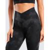imageCRZ YOGA Womens Butterluxe Cross Waist Workout Leggings 25 Inches  V Crossover High Waisted Gym YogaBlack Tie Dye Flowers