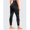 imageCRZ YOGA Womens Butterluxe Cross Waist Workout Leggings 25 Inches  V Crossover High Waisted Gym YogaBlack Tie Dye Flowers