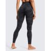 imageCRZ YOGA Womens Butterluxe Cross Waist Workout Leggings 25 Inches  V Crossover High Waisted Gym YogaDark Grey Camouflage 2