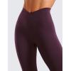 imageCRZ YOGA Womens Butterluxe Cross Waist Workout Leggings 25 Inches  V Crossover High Waisted Gym YogaDeep Purple